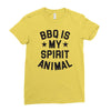 bbq spirit animal Ladies Fitted T-Shirt