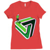 puzzled putter Ladies Fitted T-Shirt