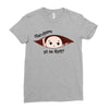 April Peeking Out Baby Boy in Spanish Ladies Fitted T-Shirt