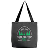 life is short take the trip buy the shoe Tote Bags