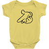 mickey pistol hands gun hip hop mens r&amp;b gangsta banksy grey t shirt s Baby Onesie