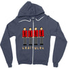 pixelated kraftwerk turquoise kids Zipper Hoodie