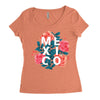 mexico Women's Triblend Scoop T-shirt