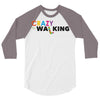 crazy for walking 3/4 Sleeve Shirt