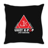LK LIKE KPOP Throw Pillow