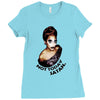 49. not today satan 022 Ladies Fitted T-Shirt
