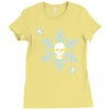 skull snowflakes alternative christmas jumper Ladies Fitted T-Shirt