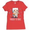 puncha yo buns Ladies Fitted T-Shirt