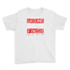 please drag across the finish line Youth Tee