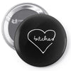 bitches heart Pin-back button