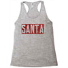 santa red glitter Racerback Tank