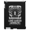 Never Underestimate The Strength Of A Lung Cancer Warrior iPad 3 and 4 Case