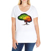 time leaves Ladies Curvy T-Shirt