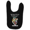 my body is a garden, not a graveyard black Baby Bibs