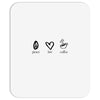 peace love coffee Mousepad