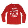 anti social social club White logo Long Sleeve Shirts