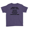 Smartass April Girl Youth Tee