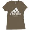 abadass aquarius funny horoscope Ladies Fitted T-Shirt