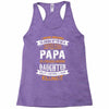 Super Cool Papa Of A Freaking Awesome Daughter Racerback Tank