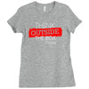 think outside the box thinker Ladies Fitted T-Shirt