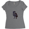 Owl Women's Triblend Scoop T-shirt
