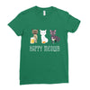 happy meowr Ladies Fitted T-Shirt