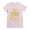 queens are born in 1977 Ladies Fitted T-Shirt