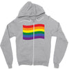 Rainbow Flag Zipper Hoodie