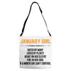 January Girl Hated By Many Adjustable Strap Totes