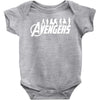 Avengers Silhouette Baby Bodysuit