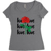 Love Rose Women's Triblend Scoop T-shirt