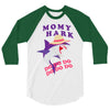 Mommy Shark -Shark Do Do Do 3/4 Sleeve Shirt