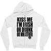 kiss me i'm irish or drunk or whatever t shirt st patricks day funny t Zipper Hoodie