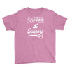 all i need is coffee sciossors Youth Tee