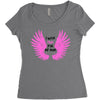 i wear pink for my mom Women's Triblend Scoop T-shirt