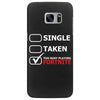 too busy playing fortnite White Logo Samsung Galaxy S7 Edge