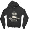 premium vintage 1974 classic perfectly aged limited edition Zipper Hoodie