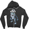 funny crazy frog, ideal gift or birthday present Zipper Hoodie