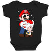 mario licking toad Baby Bodysuit