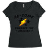 au some Women's Triblend Scoop T-shirt
