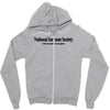 national sarcasm society funny t shirt Zipper Hoodie