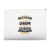 Super Cool Grandpa Of A Freaking Awesome Grandson Accessory Pouches