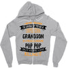 Super Cool Grandson Of A Freaking Awesome Pop Pop Zipper Hoodie