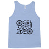 bike parts full suspension airfix model parts mens printed cotton Tank Top