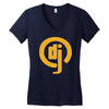 dj club dance rave music house techno cool Women's V-Neck T-Shirt