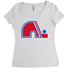 quebec nordiques Women's Triblend Scoop T-shirt