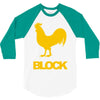 cock block 3/4 Sleeve Shirt