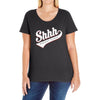 shhh nobody cares Ladies Curvy T-Shirt