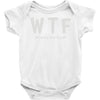 wtf where's the food Baby Onesie