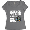 Science It's Like Magic But Real Women's Triblend Scoop T-shirt